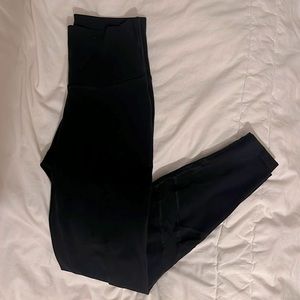 black old navy leggings with mesh